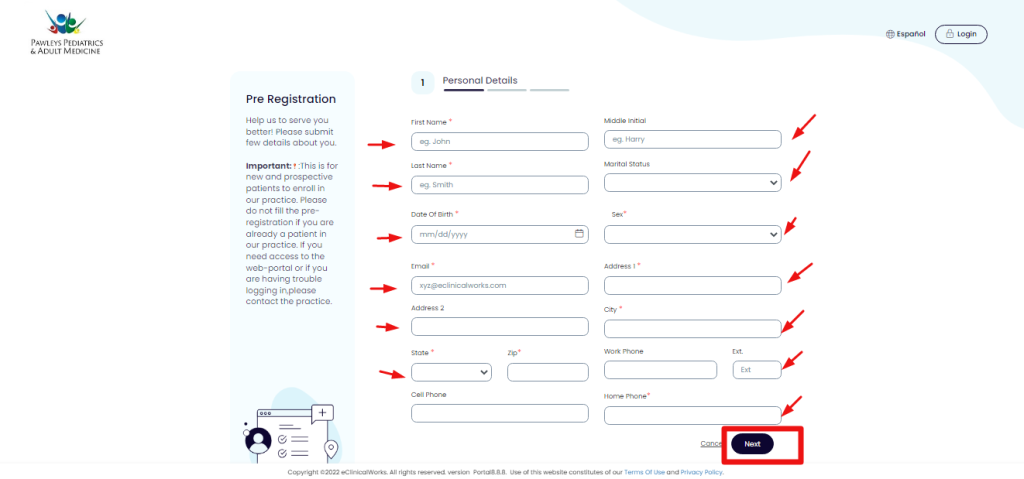 Pawleys Pediatrics Patient Portal